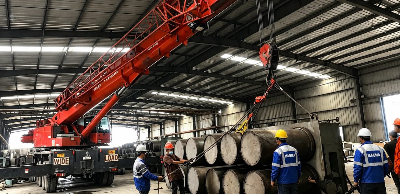 Indoor Pipe Handling